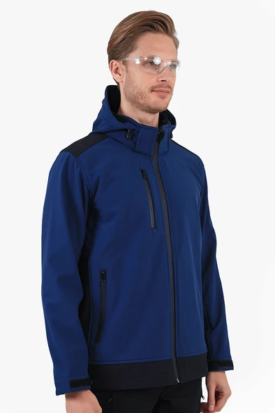 Dalgıç Kapüşonlu Softshell Mont - Resim 4
