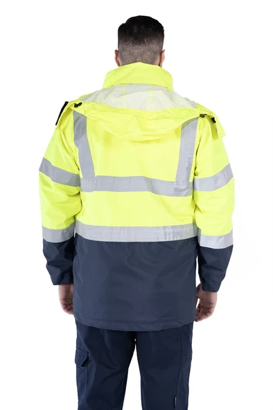 5+1 Reflektörlü Kaban Hi-Vis Kışlık - Resim 6
