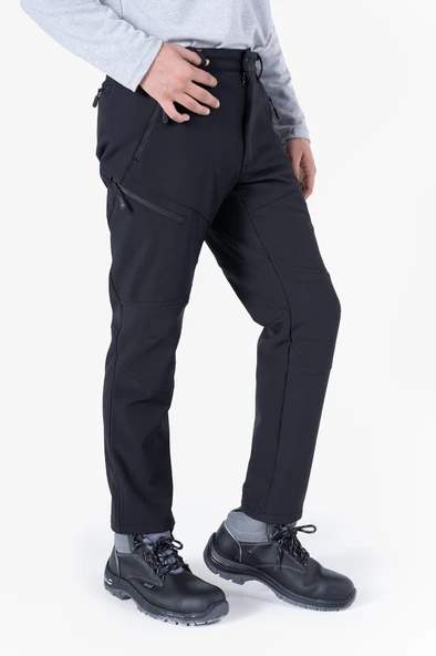 Ripstop Su Geçirmez Softshell Trekking Pantolon Kışlık - Resim 5