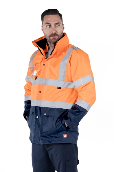 5+1 Reflektörlü Kaban Hi-Vis Kışlık ürün görseli 1