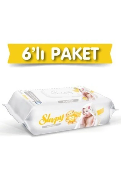 Sleepy Sensitive 6x90'lı Islak Mendil ürün görseli 1