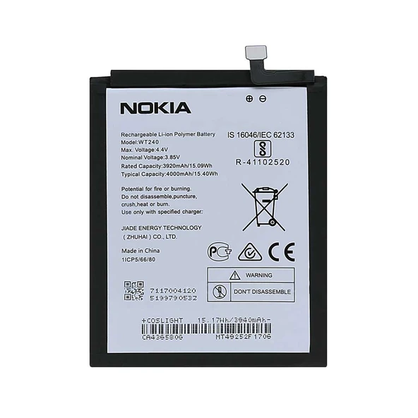 Nokia 2.3 /3.2 Pil Batarya WT240 4000 mAh ürün görseli 1