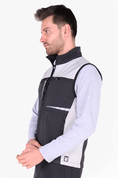 Softshell Reflektörlü İş Yeleği - Resim 2