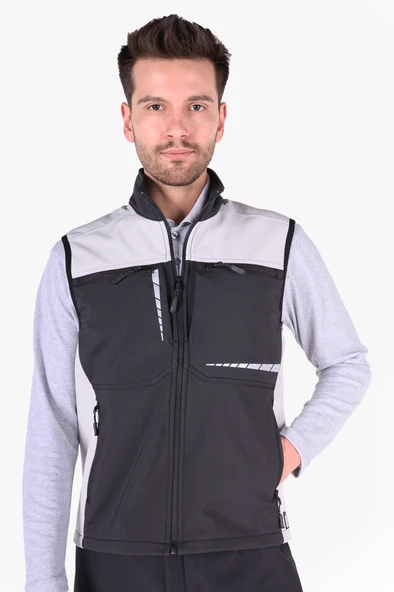 Softshell Reflektörlü İş Yeleği ürün görseli 1