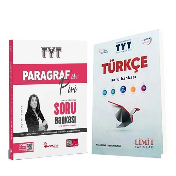 Limit TYT Türkçe ve Hoca Kafası Paragrafın Piri Soru Bankası Seti 2 Kitap ürün görseli 1