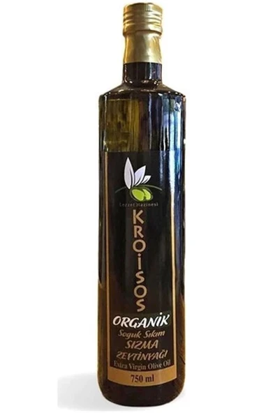 Kroisos Organik Soğuk Sıkım Sızma Zeytinyağı 750 ml ürün görseli 1