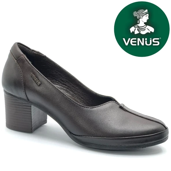 Venüs Petra Hakiki Deri Comfort Ortopedik Kadın Topuklu Ayakkabı ürün görseli 1
