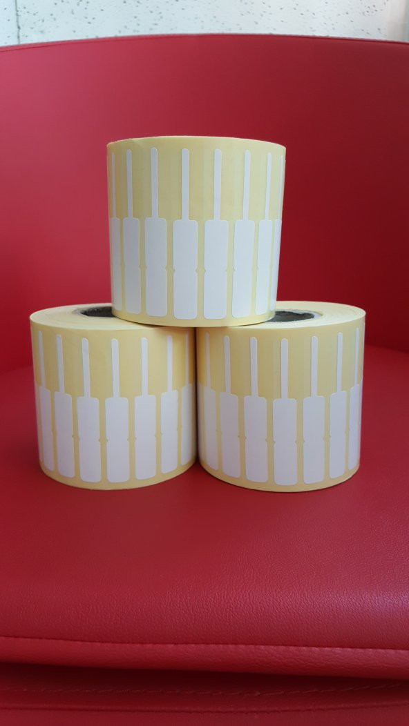 12X72 KUYUMCU GÖZLÜKÇÜ ETİKETİ KUŞE 1250 ADET ürün görseli 1