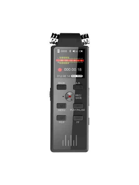 KB-50 kingbos Taşınabilir Dijital Ekranlı Voice Recorder 16 GB Ses Kayıt Cihazı Mp3 Dinleme Özelliği ürün görseli 1