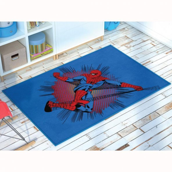 Taç Spiderman Web Halı 80x120 cm ürün görseli 1