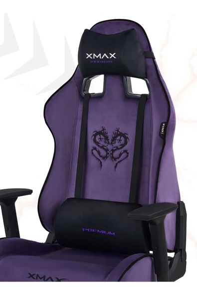 XMAX / Rio Plus Balerion Terletmez Kadife Kumaş Mor Gaming Oyuncu Koltuğu / 120 Kg Taşır ürün görseli 1