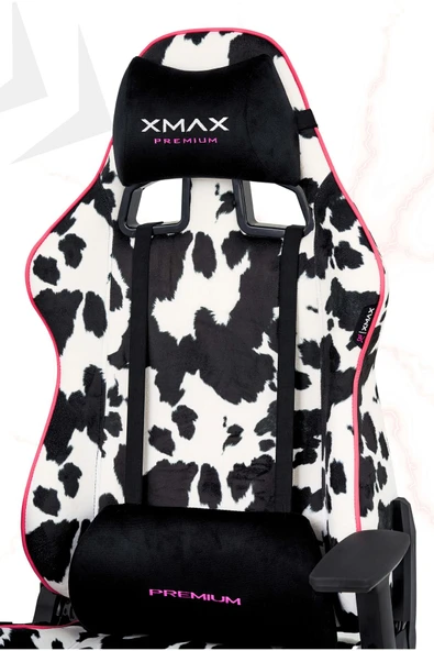XMAX / Rio Plus Balerion Terletmez Kadife Kumaş Dalmaçyalı Gaming Oyuncu Koltuğu / 120 Kg Taşır ürün görseli 1