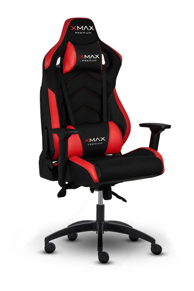 Kırmızı Siyah Oyuncu Koltuğu XMAX Riva ürün görseli 1