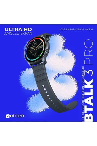 Zeblaze Btalk 3 Pro Pembe Akıllı Saat - Resim 5