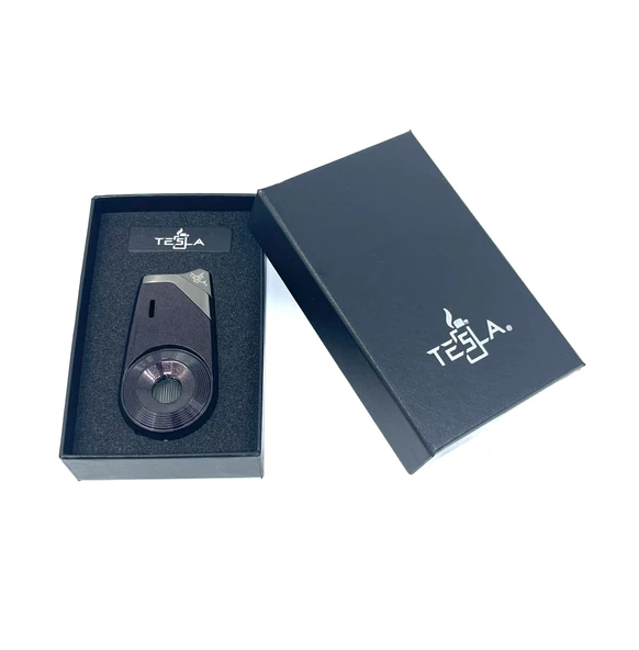 Tesla Tek Torch Jet Alev Çakmak - Kırmızı - Resim 4