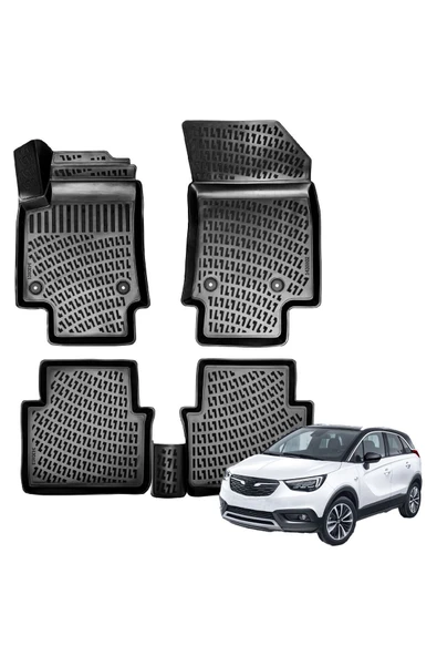 Rizline Opel Crossland X (2017+) Kauçuk Paspas - (Siyah) ürün görseli 1