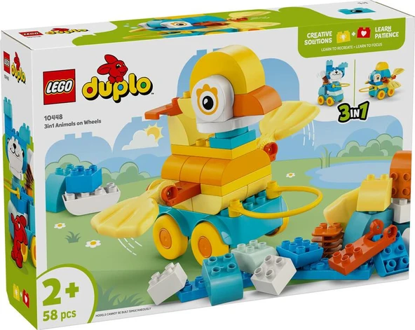 LEGO Duplo 10448 3in1 Animals on Wheels ürün görseli 1