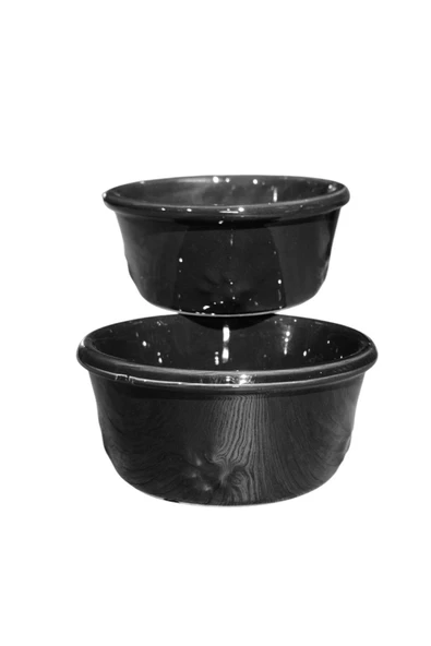 RealWood Kedi & Köpek Su Ve Mama Kabı - Seramik Siyah Kase - 2'li - Küçük Orta Irk - 14cm - 2*400ml ürün görseli 1