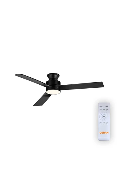 Osram Ceiling Blade Fan 18W 3 Kanatlı Siyah Kumandalı Tavan Vantilatörü ürün görseli 1