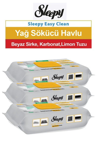 Sleepy Easy Clean Yağ Çöüzücü Havlu 30'lu 3 Paket ürün görseli 1