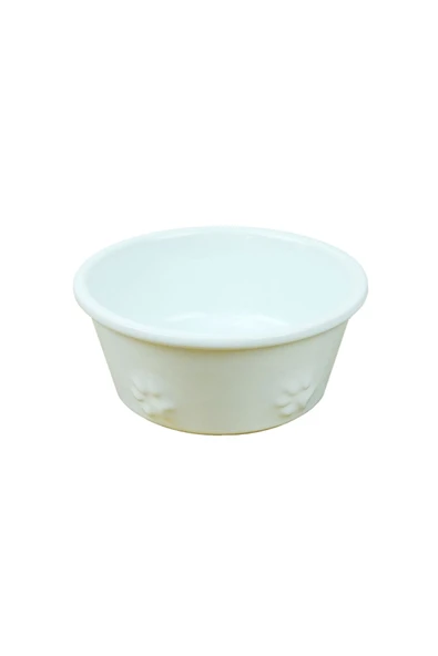 RealWood Seramik Kedi- Köpek Mama Ve Su Kabı-beyaz 400 Ml. ürün görseli 1