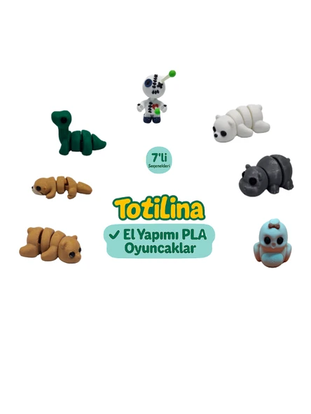 7'li set (voodoo ayı hipopotam kuş ayı su samuru dinozor…) ürün görseli 1