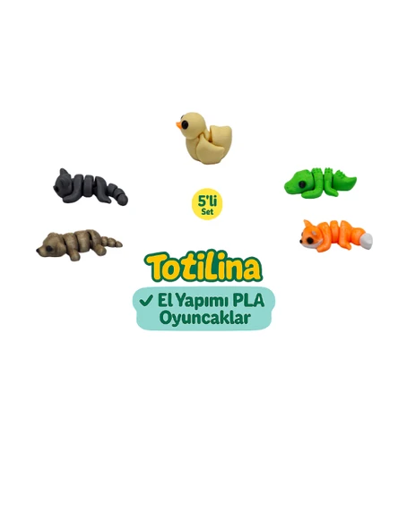 5'li set (ördek timsah tilki köpek kedi…) ürün görseli 1