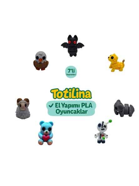 7'li set (yarasa puma fil voodoo ayı koç kartal…) ürün görseli 1