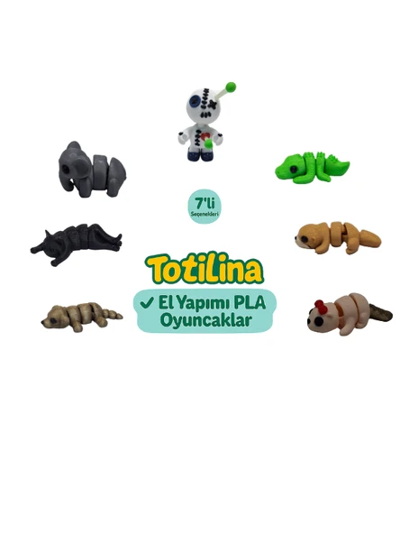 7'li set (Voodoo Timsah Su samuru Köpek Kedi Fil…) ürün görseli 1