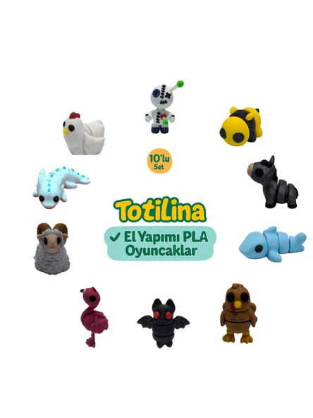 10'lu set (voodoo arı eşek köpek balığı hindi yarasa flamingo…) ürün görseli 1