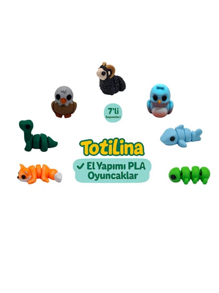 7'li set (koç kuş köpek balığı tırtıl tilki dinozor kartal…) ürün görseli 1