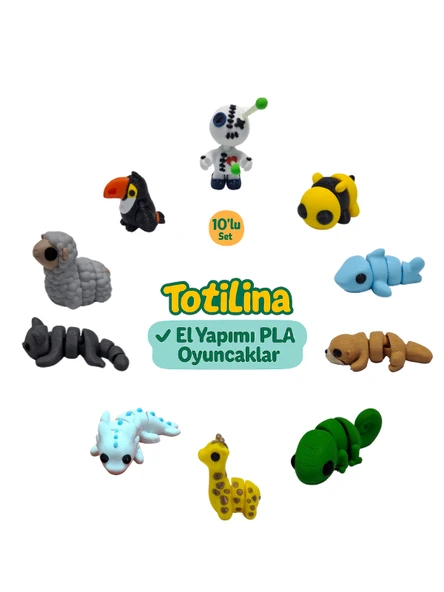 10'lu set (voodoo arı köpek balığı su samuru bukalemun zürafa…) ürün görseli 1