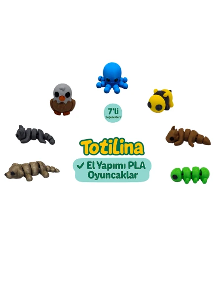 7'li set (ahtapot arı ejderha tırtıl köpek kedi kartal…) ürün görseli 1