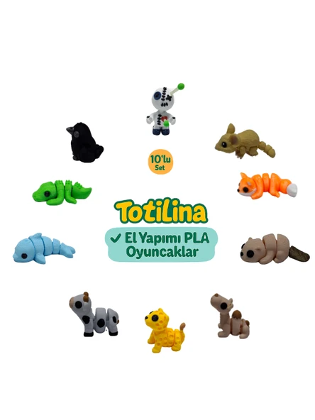 10'lu set (voodoo fare tilki su samuru deve puma inek yunus…) ürün görseli 1