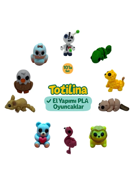 10'lu set (voodoo bukalemun puma su samuru aslan flamingo ayı…) ürün görseli 1