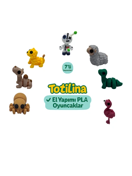 7'li set (voodoo koyun dinozor flamingo örümcek deve puma…) ürün görseli 1