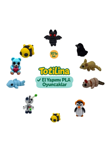 10'lu set (yarasa karga fare su samuru penguen arı voodoo…) ürün görseli 1