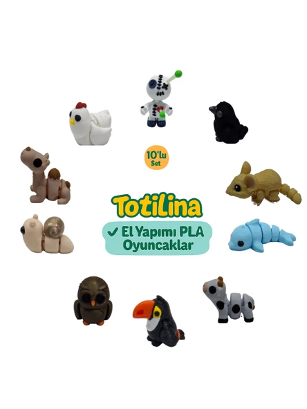 10'lu set (voodoo karga fare yunus inek tukan kuşu baykuş…) ürün görseli 1