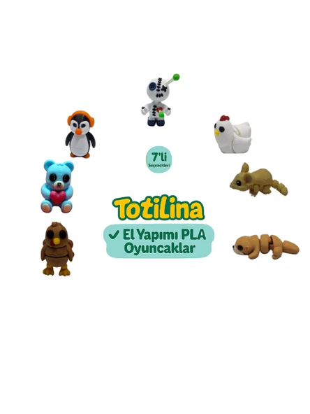 7'li set (voodoo tavuk fare su samuru hindi ayı penguen…) ürün görseli 1