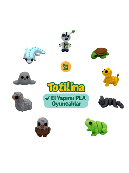 10'lu set (voodoo kaplumbağa puma kedi kurbağa kartal koyun fok…) ürün görseli 1
