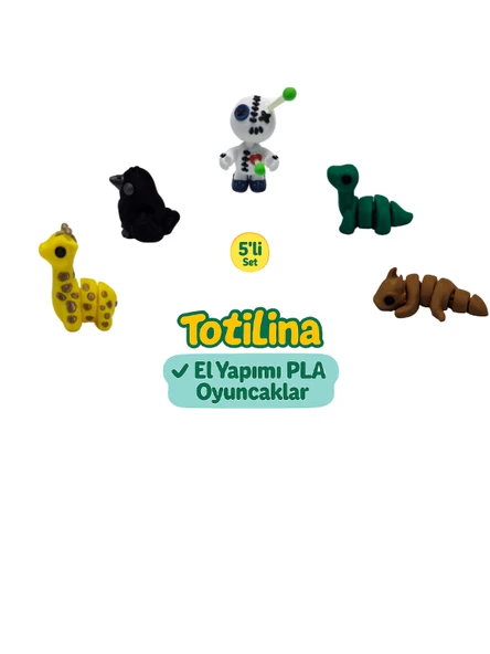 5'li set (voodoo dinozor ejderha zürafa karga…) ürün görseli 1