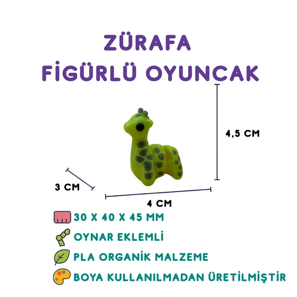 Zürafa Figür - Minyatür Oyuncak ürün görseli 1