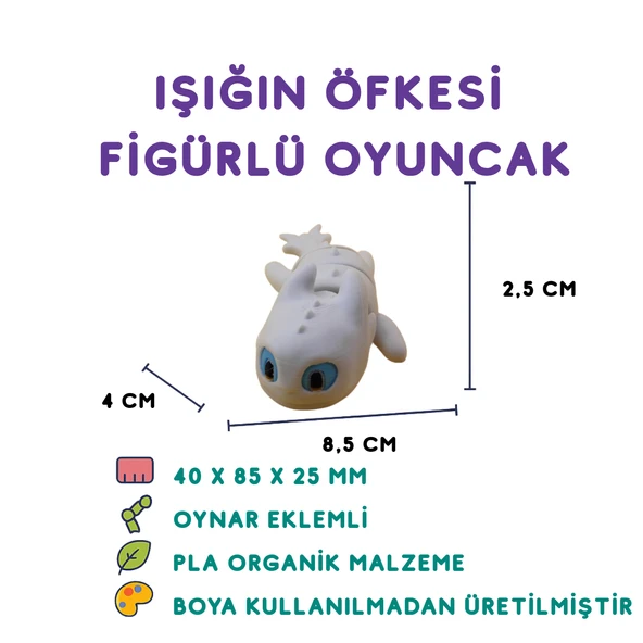 Ejderhanı Nasıl Eğitirsin Dişsiz Figür - Toothless Minyatür Oyuncak ürün görseli 1