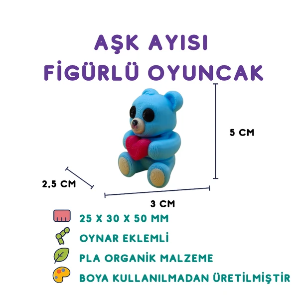 Mavi Ayı - Minyatür Oyuncak ürün görseli 1