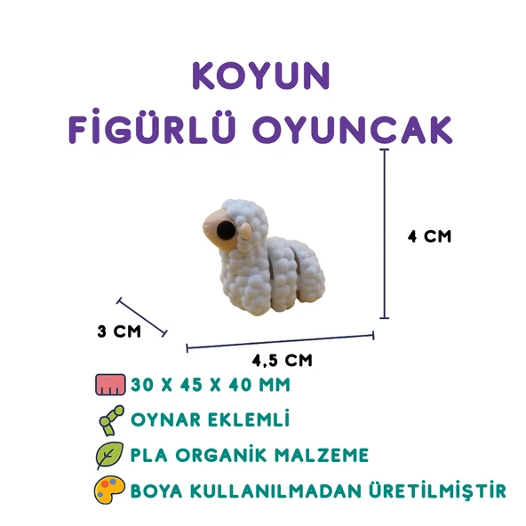 Koyun Figür - Minyatür Oyuncak ürün görseli 1
