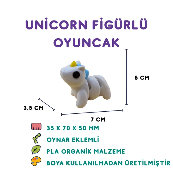 Unicorn Figür - Minyatür Oyuncak ürün görseli 1