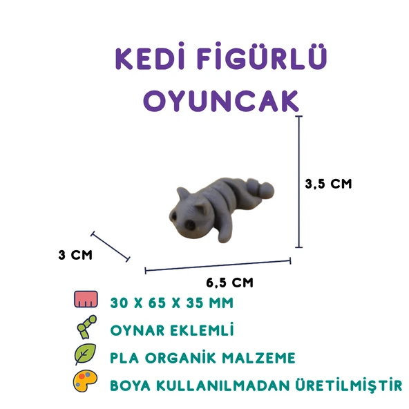 Kedi Figür - Minyatür Oyuncak ürün görseli 1