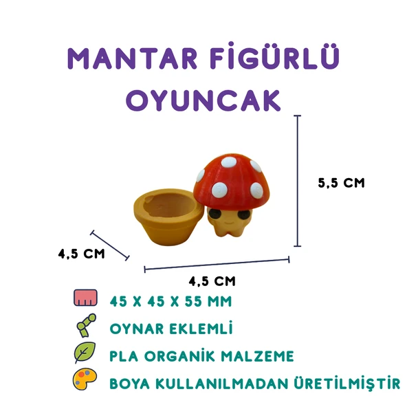 Kırmızı Mantar - Minyatür Oyuncak ürün görseli 1