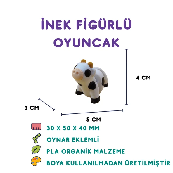 İnek Figür - Minyatür Oyuncak ürün görseli 1