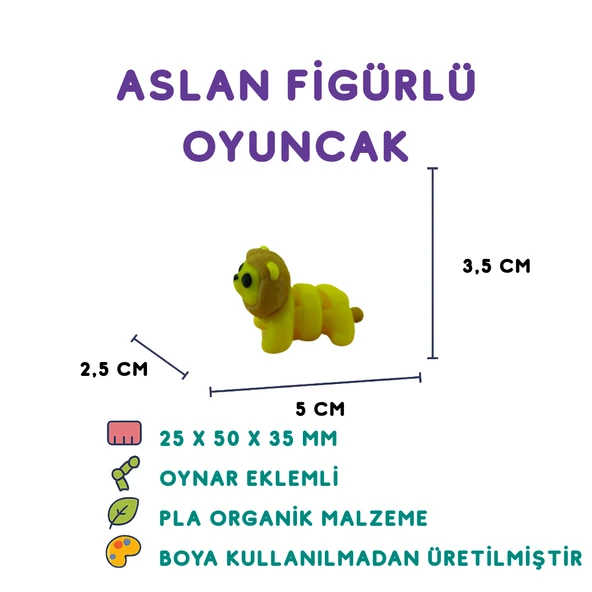 Aslan Figür -Minyatür Oyuncak ürün görseli 1